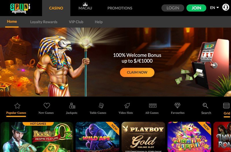 Spin million casino login in United Kingdom